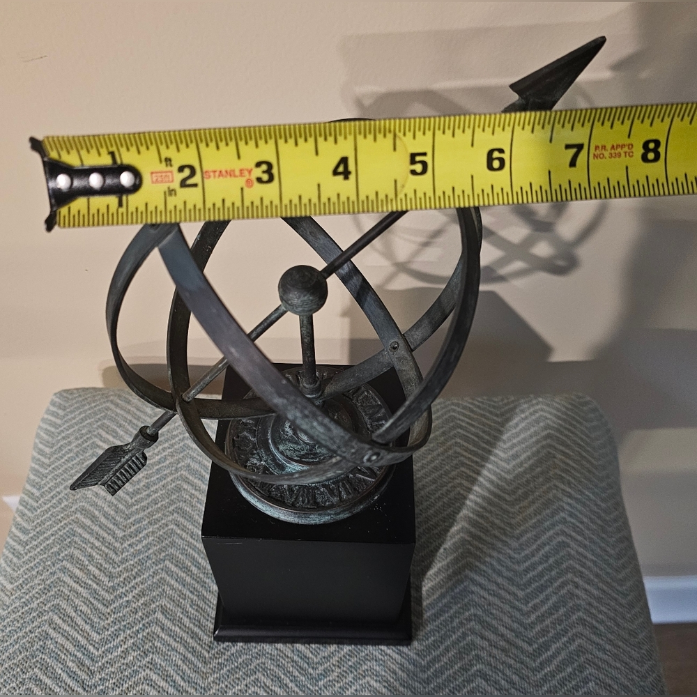 Vintage Decorative Wood & Iron Armillary from Ethan Allen. 4.07 lbs. - Picture 2 of 5